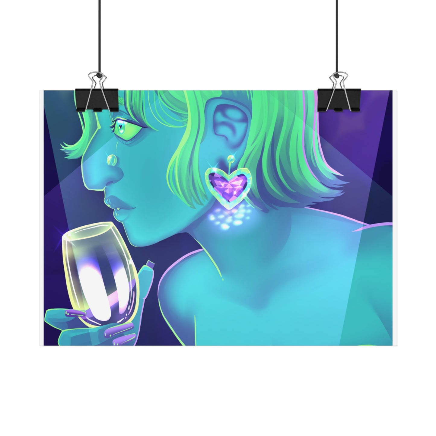 Dani's Queer Bar Gallery - Heart Eyes Poster