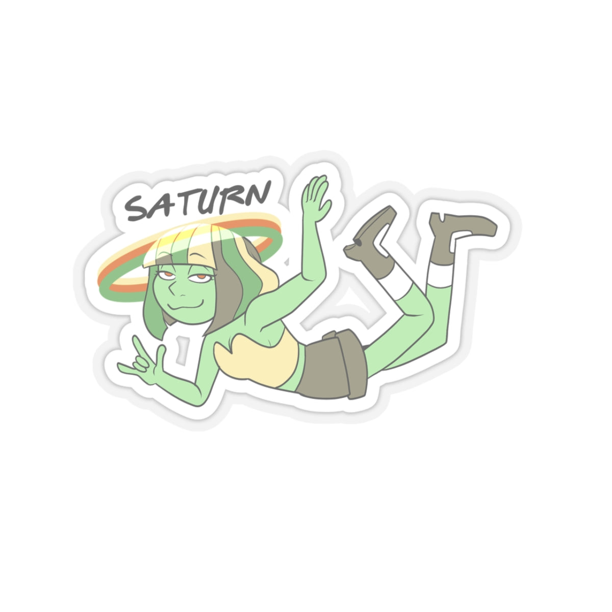 PEATSOS - Planet Saturn Kiss-Cut Sticker