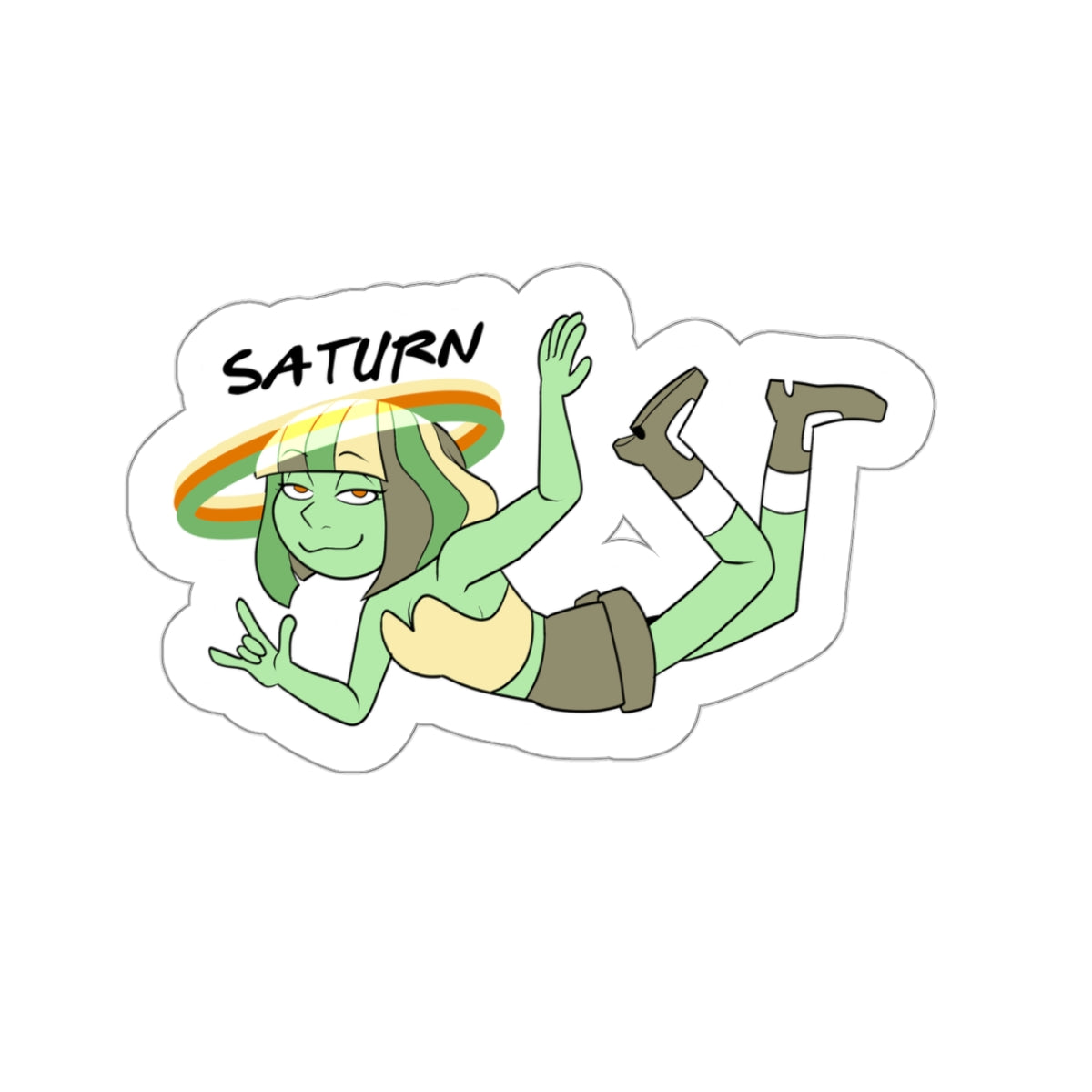 PEATSOS - Planet Saturn Kiss-Cut Sticker