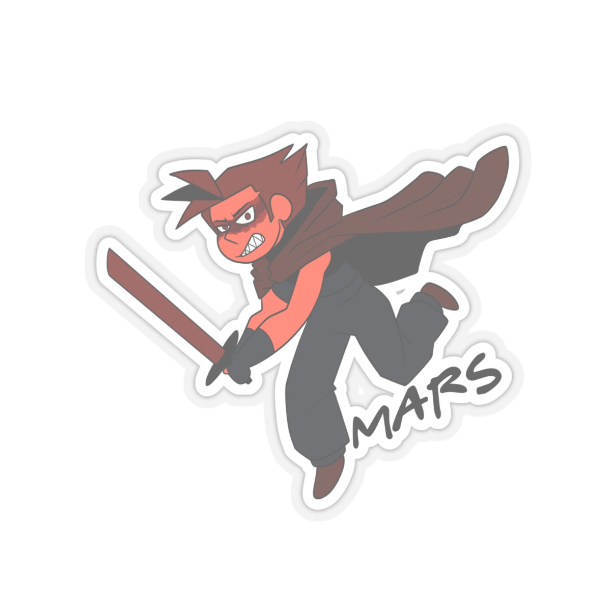 PEATSOS - Planet Mars Kiss-Cut Sticker